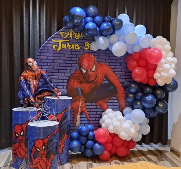 Spiderman Birthday Theme Decor