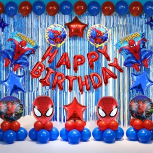 Spider Man Theme Birthday Party Decorations Full Set of Balloon