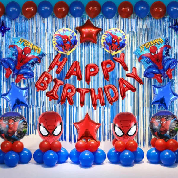 Spider Man Theme Birthday Party Decorations